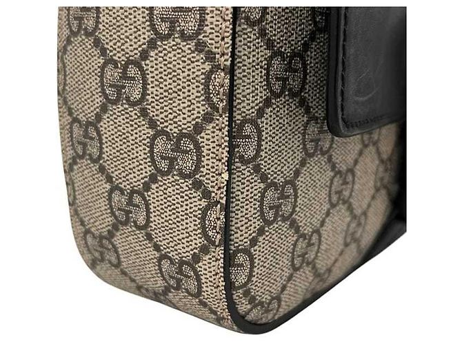 Borsa a Spalla Gucci in Nero e Beige - vista 9