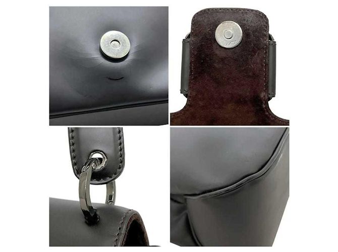 Borsa a spalla in pelle marrone Salvatore Ferragamo Marrone scuro - vista 4