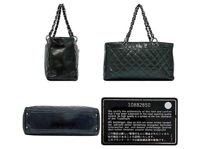 Chanel Tasche aus grünem Lackleder - Ansicht 3