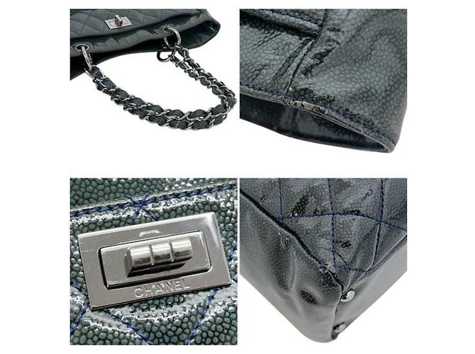 Chanel Tasche aus grünem Lackleder - Ansicht 4