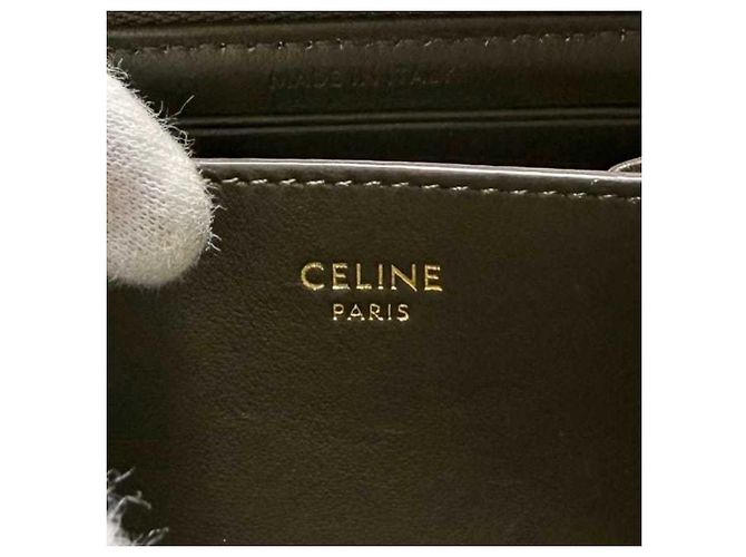 Céline Monedero Celine en cuero verde caqui - vista 5