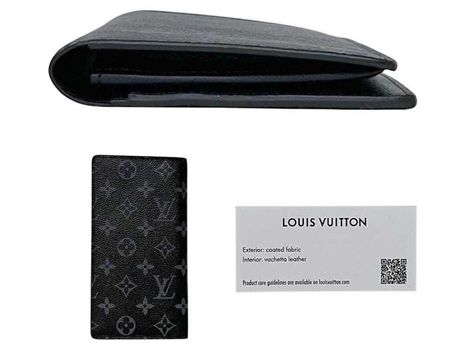 Louis Vuitton Long Wallet in Monogram Eclipse Black - view 3