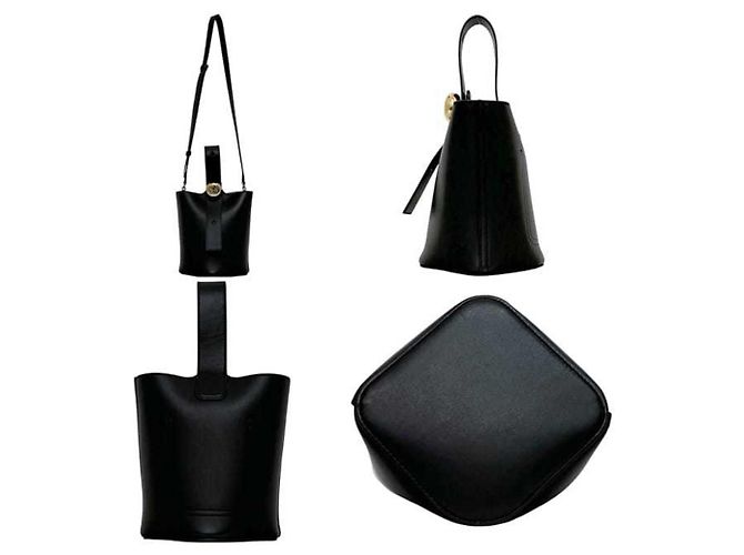 Loewe 2-Wege Pebble Mini Bucket Bag Schwarz - Ansicht 2