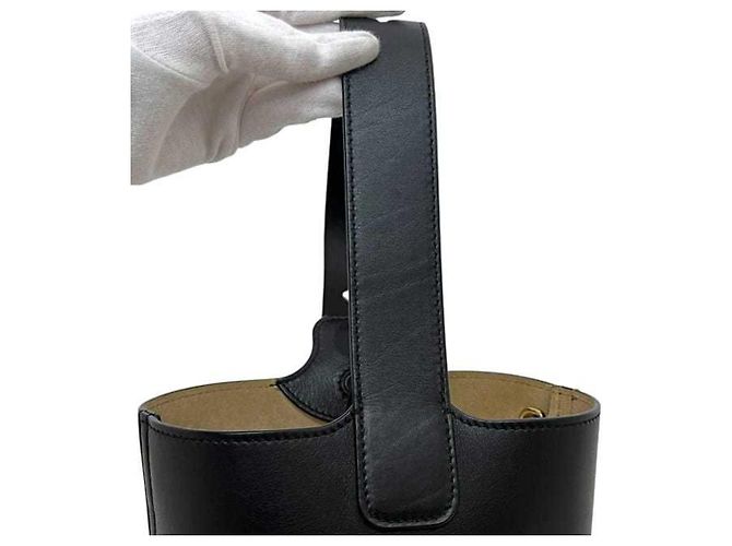 Loewe 2-Wege Pebble Mini Bucket Bag Schwarz - Ansicht 7