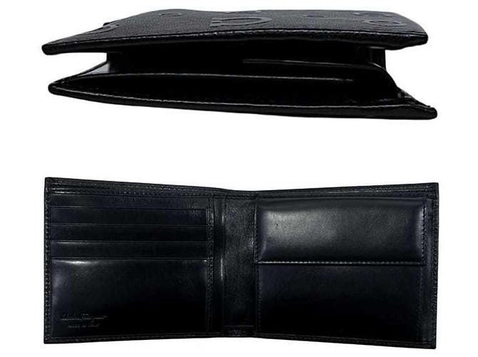 Billetera bi-fold negra Salvatore Ferragamo Negro - vista 3