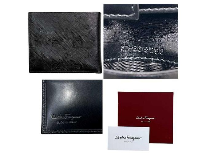 Billetera bi-fold negra Salvatore Ferragamo Negro - vista 4