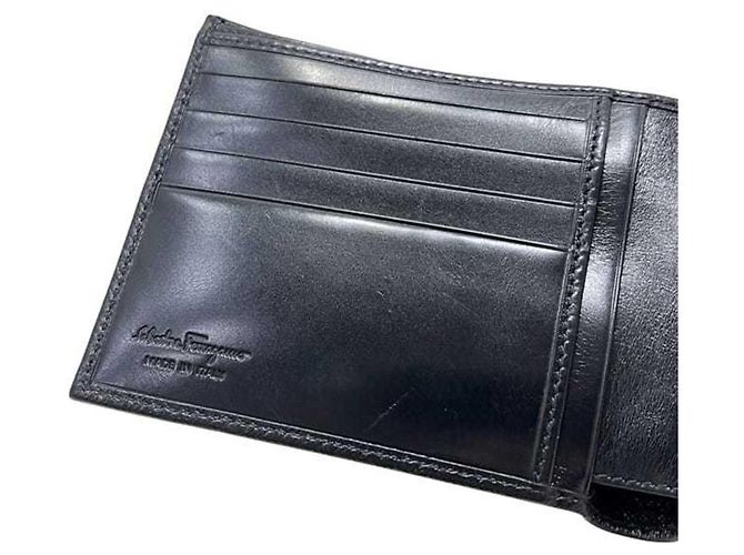 Billetera bi-fold negra Salvatore Ferragamo Negro - vista 9
