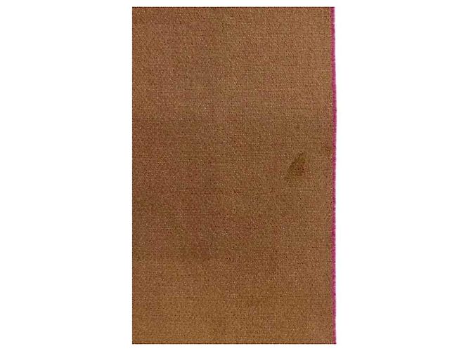 Sciarpa bicolore Loewe in lana e cashmere rosa beige - vista 7