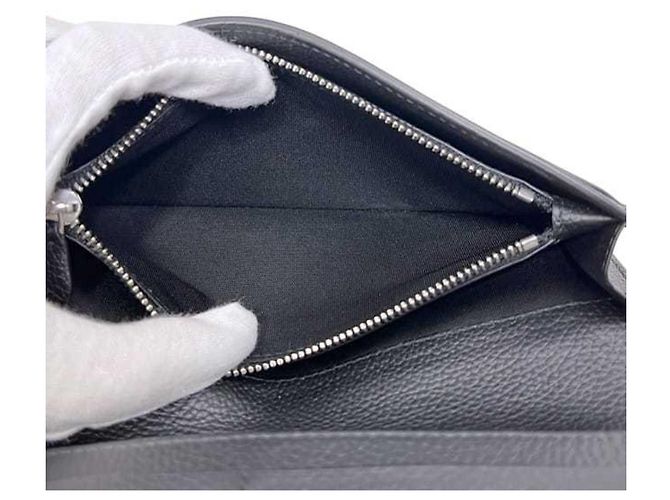 Alfred Dunhill Dunhill Black Leather Bifold Long Wallet - view 5
