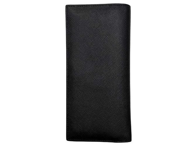 Cartera Larga Saffiano Prada Negro - vista 3