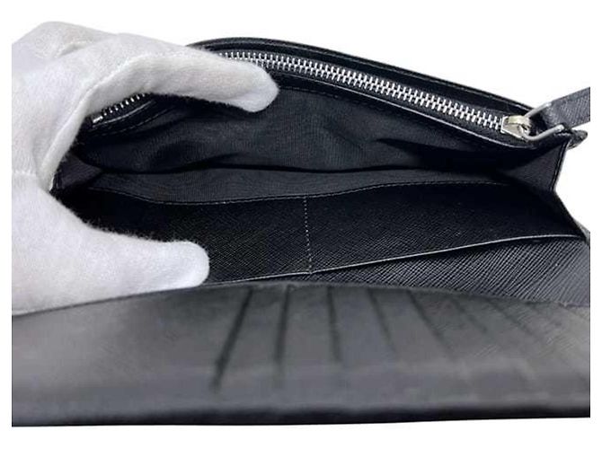 Cartera Larga Saffiano Prada Negro - vista 5