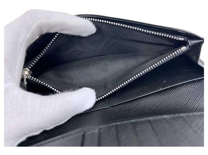 Cartera Larga Saffiano Prada Negro - vista 6