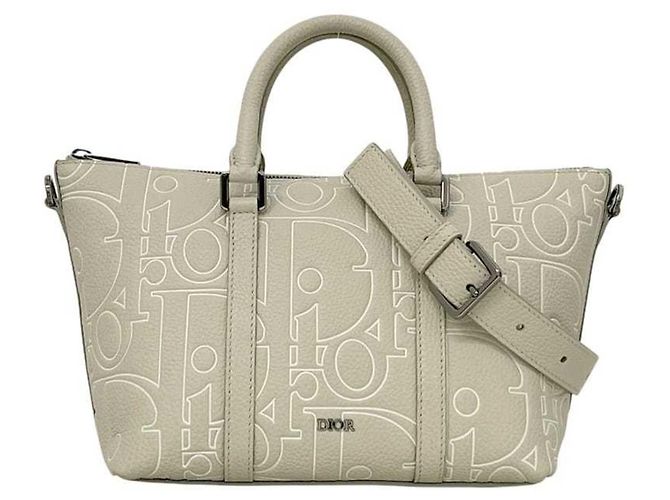 Borsa da weekend 2 in 1 Christian Dior Beige - vista 2