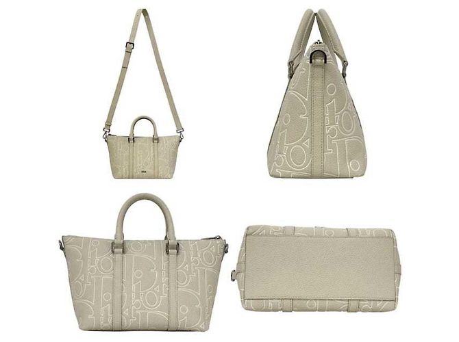 Borsa da weekend 2 in 1 Christian Dior Beige - vista 3