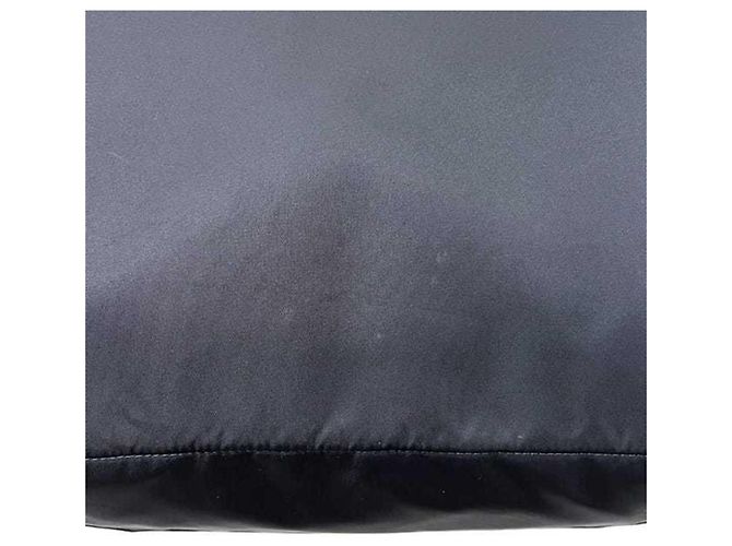 Borsa tote in nylon e pelle nera Prada Nero - vue 9