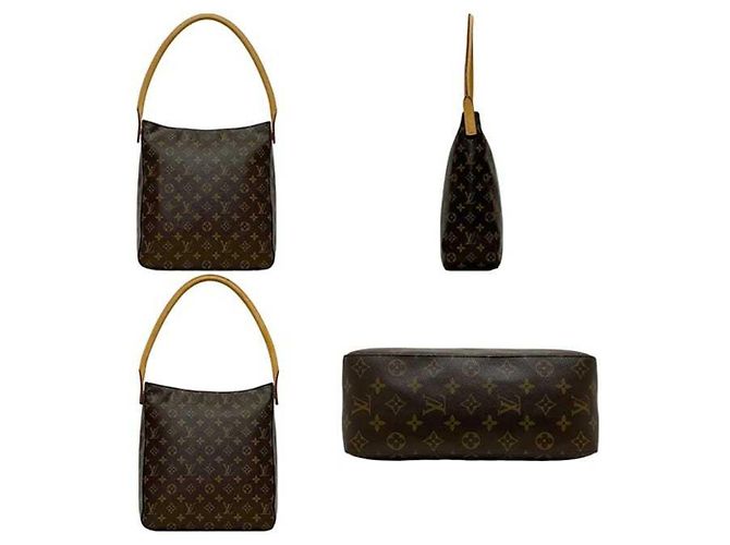 Borsa Looping GM Louis Vuitton Marrone Monogramma - vista 3