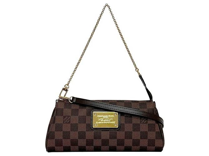 Borsa Eva 2 in 1 Louis Vuitton Marrone Damier ebene - vista 2