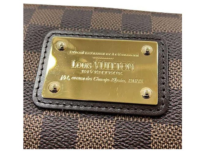 Borsa Eva 2 in 1 Louis Vuitton Marrone Damier ebene - vista 8