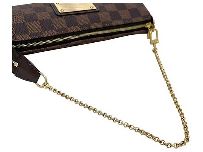 Borsa Eva 2 in 1 Louis Vuitton Marrone Damier ebene - vista 9