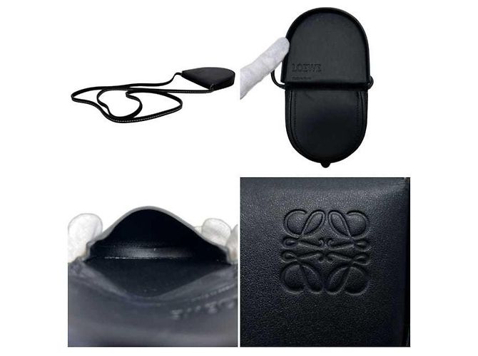 Mini-Leder-Heelpouch von LOEWE Schwarz - Ansicht 4