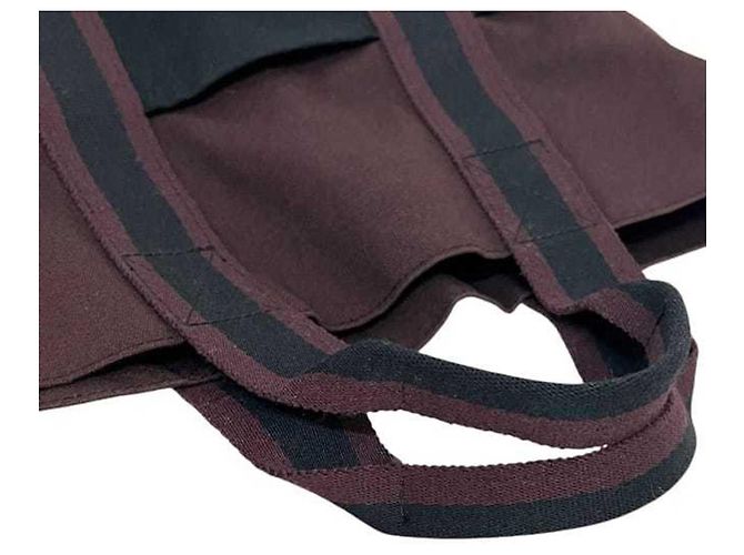 Bolso Tote Hermès Negro Burdeos - vista 7