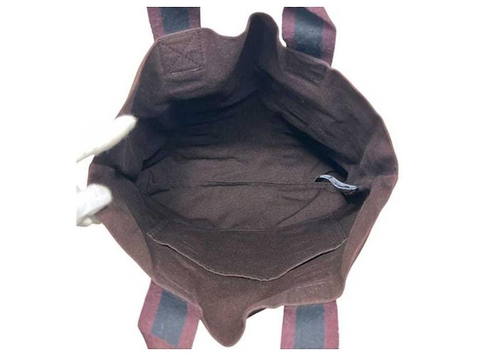 Bolso Tote Hermès Negro Burdeos - vista 8