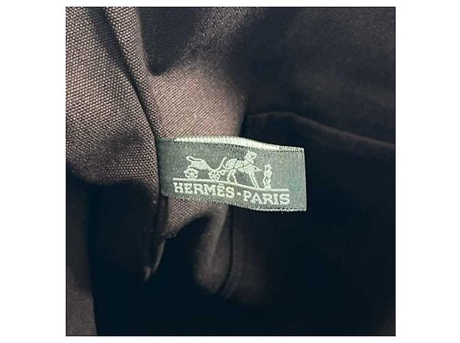 Bolso Tote Hermès Negro Burdeos - vista 9