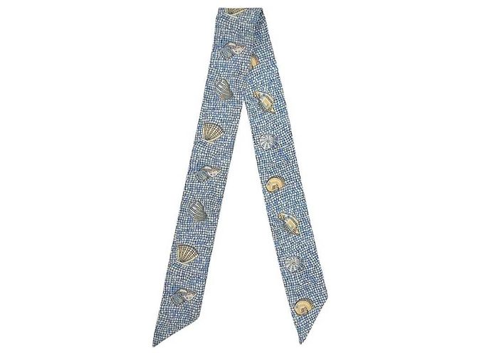 Hermès Bandana Twilly Blau Hellblau - Ansicht 2