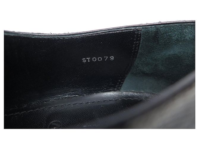 SCARPE LOUIS VUITTON OXFORD DAMIER DERBY 10.5 44.5 IN PELLE NERA Nero - vista 11