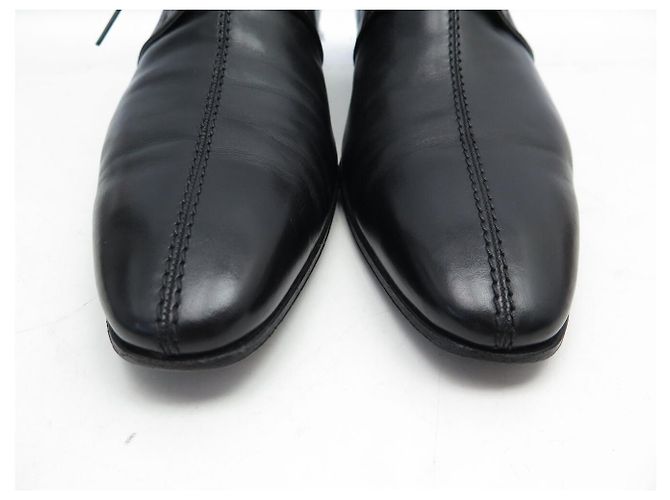 SCARPE LOUIS VUITTON OXFORD DAMIER DERBY 10.5 44.5 IN PELLE NERA Nero - vista 4