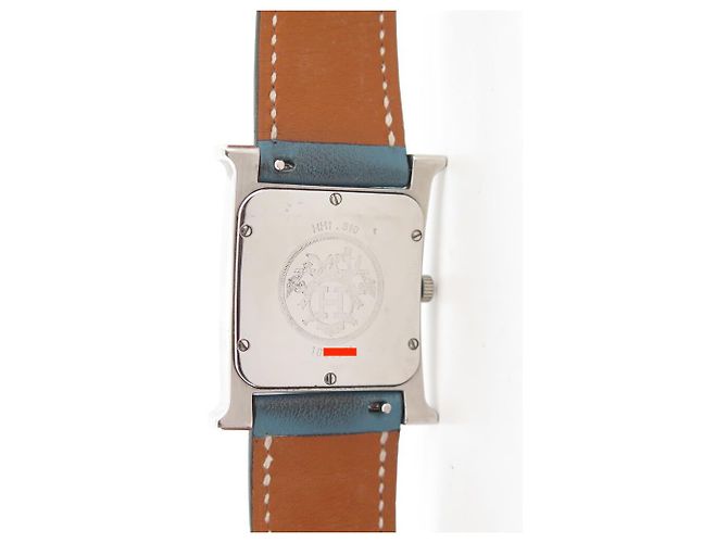 Hermès RELÓGIO HERMES HEURE H HH1.510 QUARTZ 34 MM EM AÇO E COURO AZUL Prata - vista 11