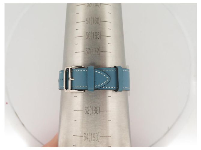 Hermès RELÓGIO HERMES HEURE H HH1.510 QUARTZ 34 MM EM AÇO E COURO AZUL Prata - vista 15