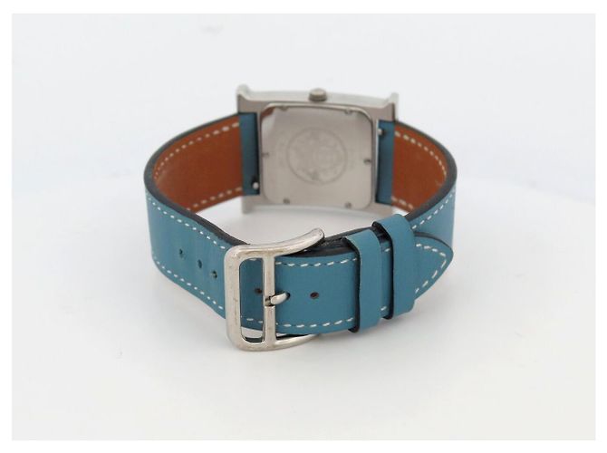 Hermès RELÓGIO HERMES HEURE H HH1.510 QUARTZ 34 MM EM AÇO E COURO AZUL Prata - vista 5