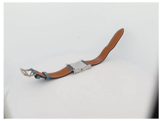 Hermès RELÓGIO HERMES HEURE H HH1.510 QUARTZ 34 MM EM AÇO E COURO AZUL Prata - vista 6