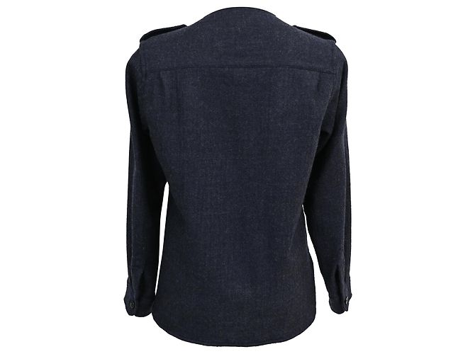 Knopfbluse Isabel Marant aus Marineblauer Wolle - Ansicht 3