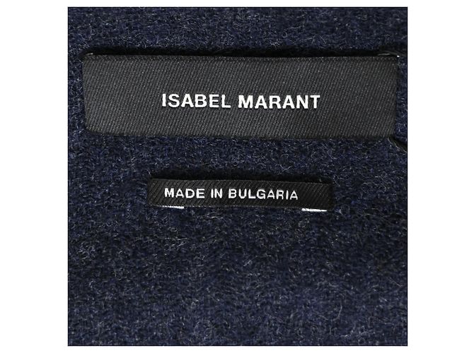 Knopfbluse Isabel Marant aus Marineblauer Wolle - Ansicht 4