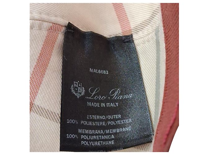 Casquette Loro Piana en polyester blanc - vue 4