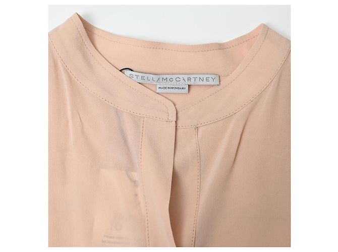 Stella Mc Cartney Camisa Eva de Stella McCartney en seda melocotón Rosa - vista 5