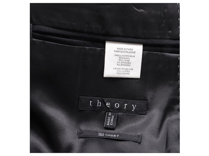 Blazer Theory in Lana Nera Nero - vista 4