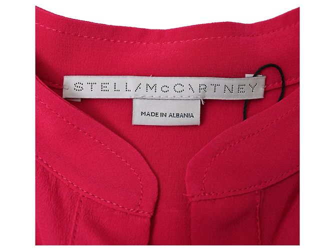 Stella Mc Cartney Camicia Eva di Stella McCartney in seta rosa Marrone - vista 4