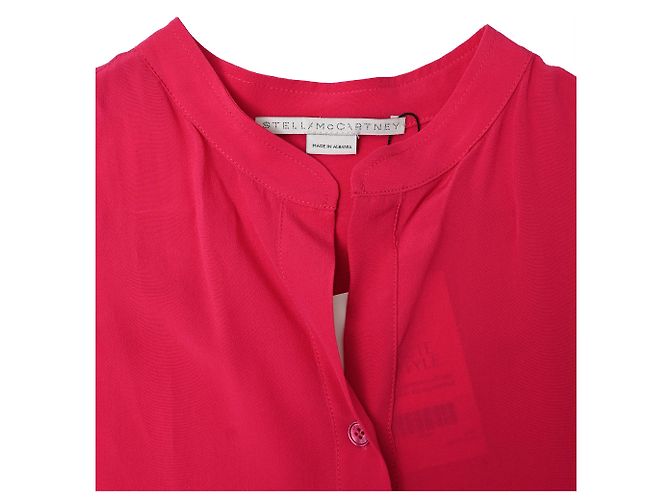 Stella Mc Cartney Camicia Eva di Stella McCartney in seta rosa Marrone - vista 5
