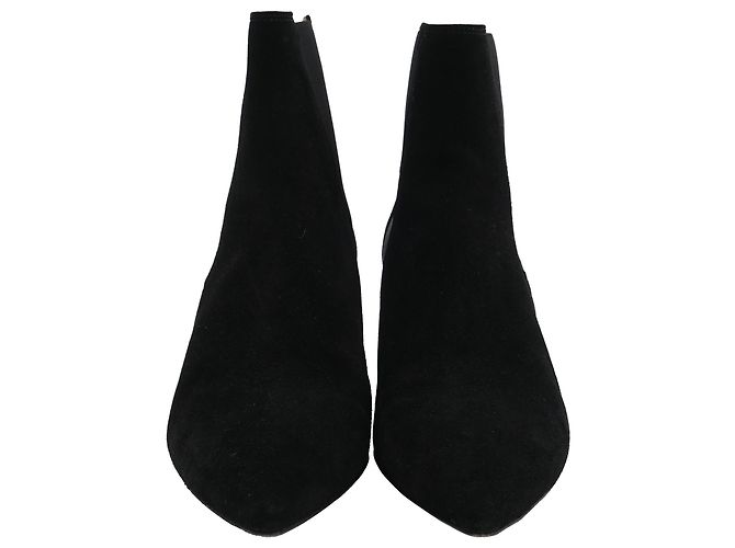 Stivaletti Isabel Marant Deone 50 in Camoscio Nero - vista 2