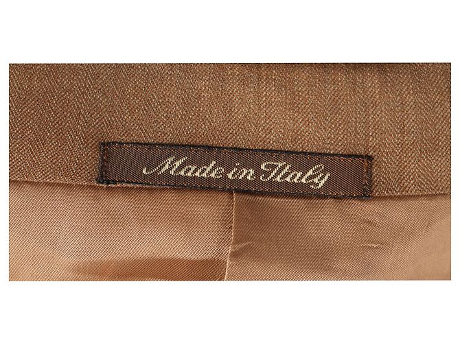 Everyday  Balenciaga Single-Breasted Blazer with Pockets in Brown Wool - view 5