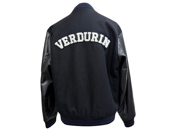 Apc Giacca Varsity Miss Rayon in Lana Nera A.P.C. x Jean Touitou - vista 3