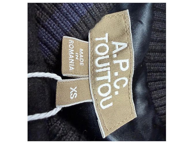 Apc Giacca Varsity Miss Rayon in Lana Nera A.P.C. x Jean Touitou - vista 4