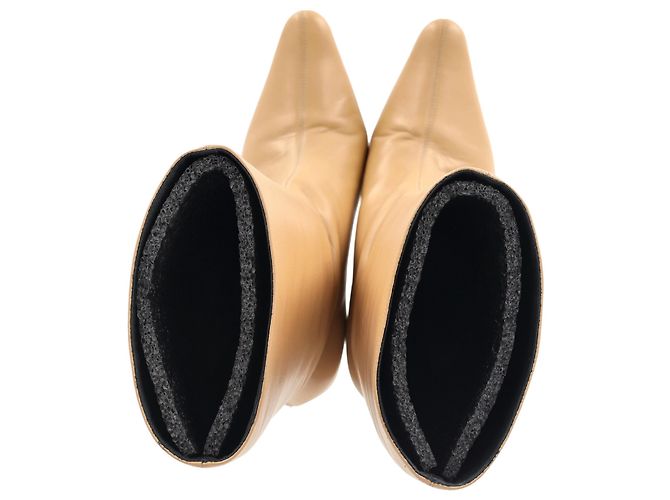 Botas de Rodilla By Far Stevie en Cuero Beige - vista 3