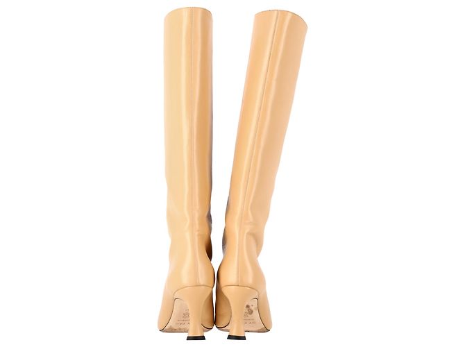 Botas de Rodilla By Far Stevie en Cuero Beige - vista 5