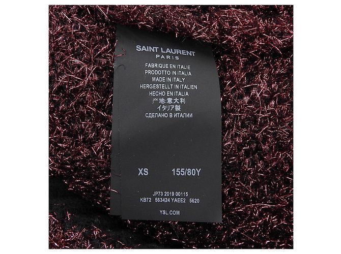 Yves Saint Laurent Lame Stricktop von Saint Laurent Paris Pink - Ansicht 6