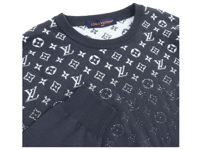 Louis Vuitton Gradient Monogram Baumwollstrick Grau - Ansicht 3