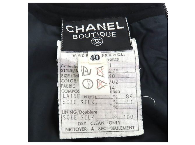 Timeless Chanel Jacken-Kleid-Set Schwarz Mehrfarben - Ansicht 13